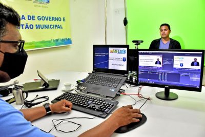 notícia: Prefeitura grava mais uma videoaula na Eggem para capacitar guardas municipais