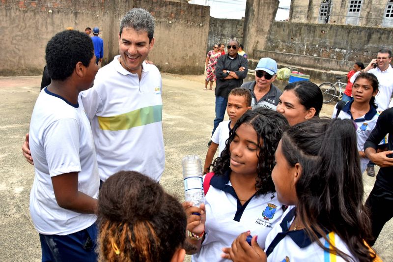 Prefeito Eduardo Braide inicia obras de reforma da quadra poliesportiva da U.E.B. São Raimundo, na Zona Rural de São Luís