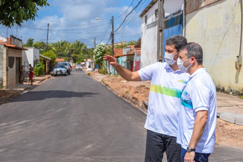 Prefeito Eduardo Braide vistoria obra de pavimentação no bairro São Cristóvão