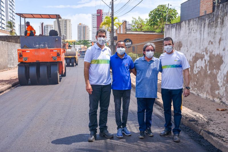 Prefeito Eduardo Braide vistoria início das obras do programa Asfalto Novo na região da Lagoa da Jansen