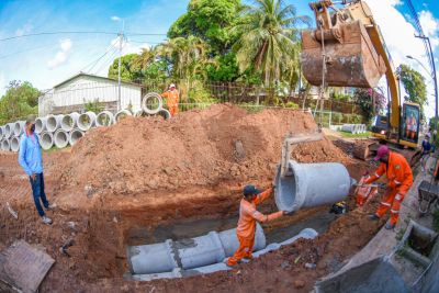 galeria: Prefeito Eduardo Braide vistoria obras de implantação de mais de 1,5 km de rede de drenagem profunda no São Cristóvão