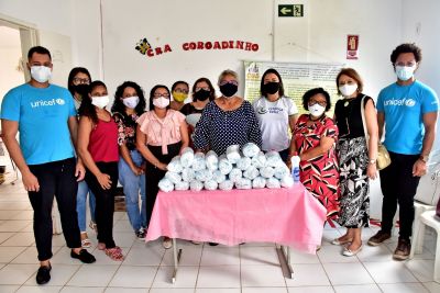 notícia: Prefeitura de São Luís e parceiros entregam máscaras de proteção contra a Covid-19 para famílias em vulnerabilidade social