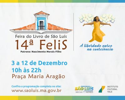 Prefeitura promove 14ª Feira do Livro de São Luís na Praça Maria Aragão