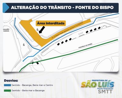 Prefeitura de São Luís fará intervenções no trânsito do Anel Viário durante obras da Fonte do Bispo