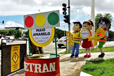 notícia: Prefeitura segue com ações do Maio Amarelo nas principais avenidas de São Luís