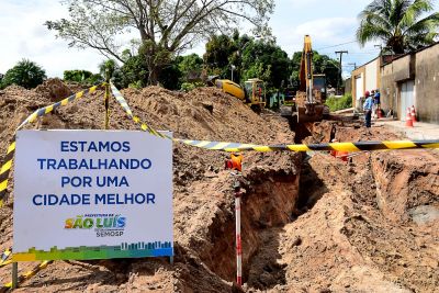 notícia: Prefeitura de São Luís retoma obras de infraestrutura no bairro Matões do Turu