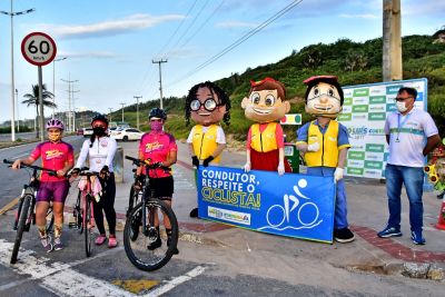 notícia: Prefeitura de São Luís promove ação educativa em comemoração ao Dia do Ciclista