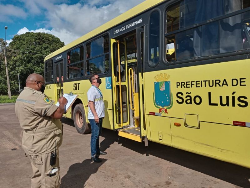 Prefeitura de São Luís intensifica vistorias em ônibus do transporte urbano da capital