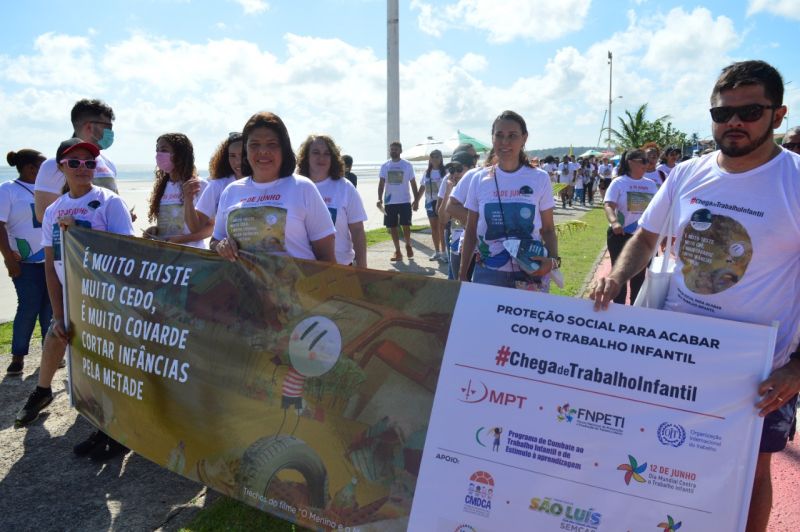 Semcas participa de caminhada contra o Trabalho Infantil em São Luís