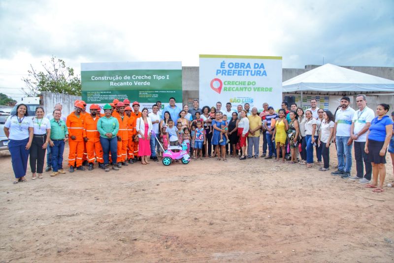 Prefeito Eduardo Braide assina Ordem de Serviço para construção de creche no bairro Recanto Verde, Zona Rural da capital