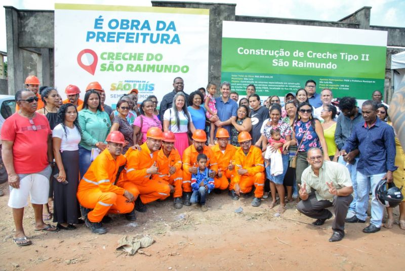 Prefeito Eduardo Braide segue com política voltada à primeira infância e assina Ordem de Serviço para construção da creche de tempo integral no São Raimundo, em São Luís