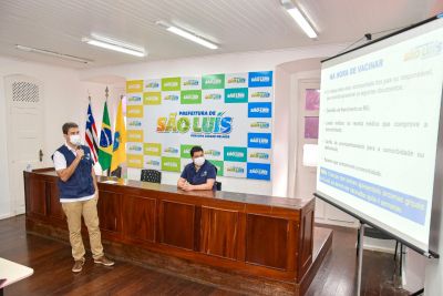 notícia: Prefeito Eduardo Braide anuncia plano de vacinação de crianças de 5 a 11 anos contra a Covid-19 em São Luís