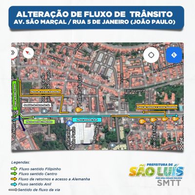notícia: Prefeitura promove mudanças no trânsito da Avenida São Marçal e entorno do João Paulo