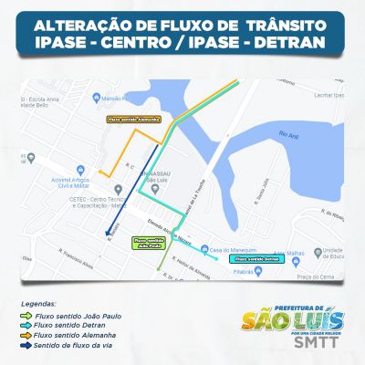 notícia: SMTT inicia mudança experimental do trânsito na saída da Ponte  do Caratatiua
