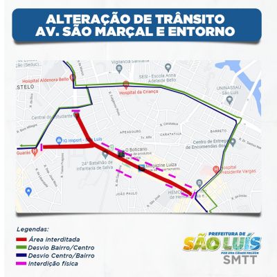 SMTT realiza alteração no trânsito para festejos de São Marçal