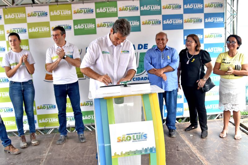 Prefeito Eduardo Braide inicia obras de pavimentação no São Cristóvão com programa 'Asfalto Novo'