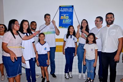 galeria: Escola que atende mais de mil estudantes na Cidade Olímpica é entregue totalmente reformada pelo prefeito Eduardo Braide