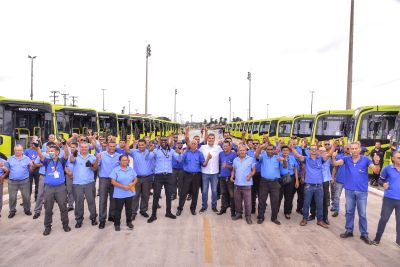 notícia: Prefeito Eduardo Braide reforça transporte público de São Luís com entrega de 57 ônibus novos
