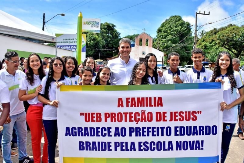 Prefeito Eduardo Braide entrega nova U.E.B. Proteção de Jesus, na Zona Rural de São Luís