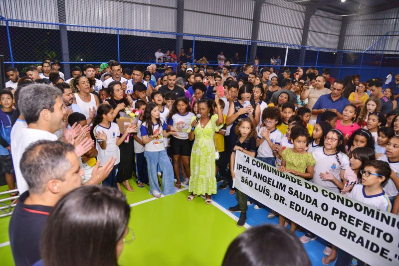 Prefeito Eduardo Braide entrega quadras e praças nos bairros Ipem Angelim e Ipem São Cristóvão