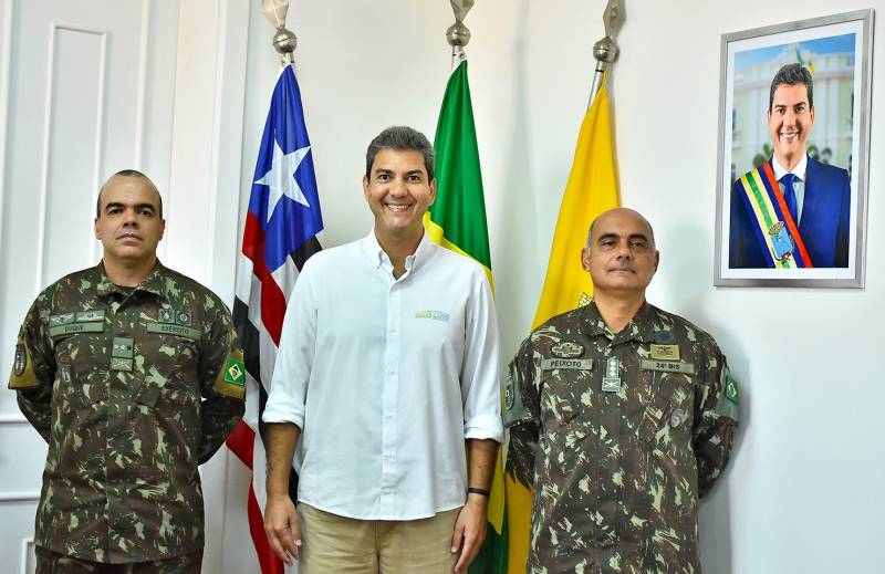 Prefeito Eduardo Braide recebe visita do novo comandante do 24º Batalhão de Infantaria de Selva (BIS)