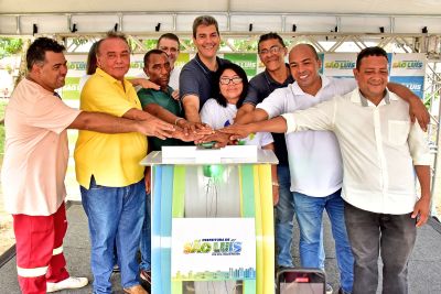 notícia: Prefeito Eduardo Braide inicia obras de asfaltamento e construção de praça na comunidade Argola e Tambor, região do Gapara