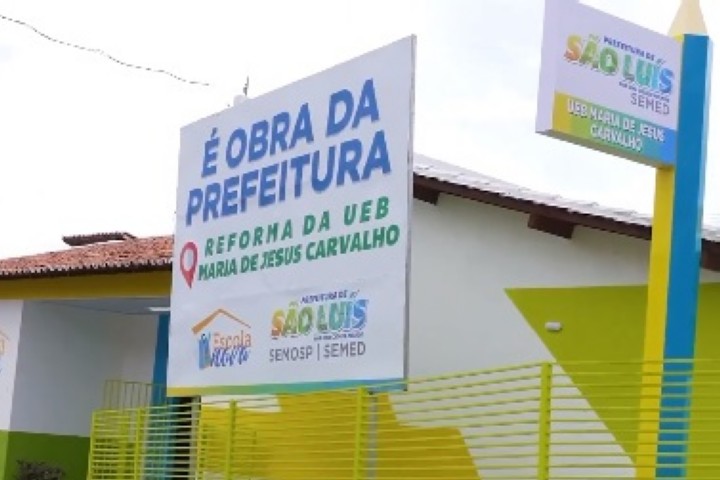 🤩 UEB Maria de Jesus Carvalho, na Vila Palmeira, é mais uma escola nova de presente da #Prefs pra São Luís!